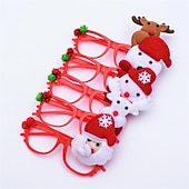 お買い得  デコレーション＆ナイトライト-4個のLEDライトアップクリスマスグロースティックとヘッドバンド、子供と大人のパーティーの記念品、クリスマスと誕生日のギフト