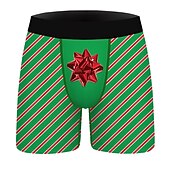 cheap Christmas Pajamas-Christmas Gift Boxer Briefs Underwear Men&#039;s Christmas Carnival Masquerade Christmas Eve Christmas Adults Party Christmas