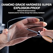 billige Skjermbeskyttere til iPhone-[2Pakke] Skjermbeskytter Til Apple iPhone 16 iPhone 15 Pro Max Plus iPhone 14 13 12 11 Pro Max Mini X XR XS Max 8 7 Plus Herdet glass Personvern Anti-Spion 9H hardhet Anti-fingeravtrykk 3D