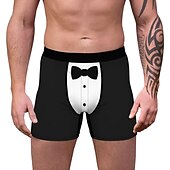 cheap Christmas Pajamas-Christmas Gift Boxer Briefs Underwear Men&#039;s Christmas Carnival Masquerade Christmas Eve Christmas Adults Party Christmas