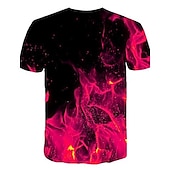 billiga Pojkens 3D Vision &amp; Geometri-Pojkar 3D 3D Print T-shirt Kortärmad 3D-tryck Sommar Vår Aktiv Sport Mode Barn 3-12 år Utomhus Dagligen Normal