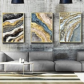 preiswerte Abstrakte Drucke-1 Panel abstrakte Drucke/Poster Luxus rosa blau gold Wandkunst modernes Bild Wohnkultur Wandbehang Geschenk gerollte Leinwand ungerahmt, ungedehnt