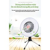 cheap Camping Lights-LED Camping Tent Light Outdoor Rechargeable Multifunctional Waterproof Fan Lamp Fishing Cooling Fan Lamp Portable Camping Light 3.7V
