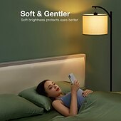 preiswerte Tisch- und Stehlampe-stehlampe multifunktional wohnzimmer optional intelligente wifi rgbcw birne und verstellbarer hebel 60-71 zoll hoch graue leinenlampe schlafzimmer sonnenschutz vertikale lampe