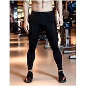 cheap Men's Shorts, Tights &amp; Pants-TRYSIL Men's Cycling Tights Bike Pants / Trousers Padded Shorts / Chamois Mountain Bike MTB Road Bike Cycling Sports Moisture Permeability Stretch Lightweight Back Pocket Navy Black Spandex Clothing