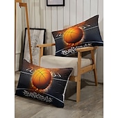 billige Dynetrekk sett-3d sengetøy sport basketball baseball print dynetrekk sengesett dynetrekk med 1 print print dynetrekk eller trekk， 2 putevar for dobbel/dronning/konge