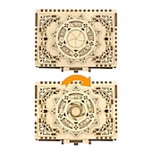 olcso Kirakós játékok-nőnapi ajándékok 3d fa puzzle antik ékszerdoboz zenedoboz készlet barkácsolás otthoni dekoráció lézerrel vágott mechanikus modell anyák napi lenyűgöző ajándékok felnőtteknek anyák napi ajándékok