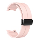 cheap Samsung Watch Bands-Watch Band for Samsung Galaxy Watch 7/6/5/4  40/44mm, Watch 5 Pro 45mm, Watch 6 Classic 43/47mm, Watch 4 Classic 42/46mm Silicone Replacement  Strap Magnetic Clasp Waterproof Adjustable Sport Band