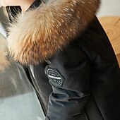 voordelige Jongens dons- en pufferjack-Kinderen Jongens Dons bovenkleding Effen Kleur Lange mouw jas Buiten leuke Style Aanbiddelijk Groen Zwart Rood Winter Herfst 7-13 jaar
