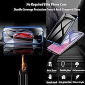 cheap Samsung Cases-Phone Case For Samsung Galaxy S24 S23 S22 S21 S20 Plus Ultra A54 A34 A14 A73 A53 A33 A72 A52 A42 Note 20 Ultra A71 S25 Ultra Full Body Case Magnetic Adsorption Double Sided Magnetic Flip Shockproof