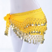 abordables Accessoires de danse-Danse du ventre Echarpe de hanche de danse du ventre Femme Entraînement Mousseline de soie