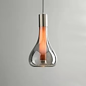 cheap Pendant Lights-LED Pendant Light Glass 23cm 3000K Adjustable Island Light Modern Glass Chandelier Bedroom Bedside Hotel Restaurant Bar Simple Creative Designer Lighting Fixtures(Bulb Included)