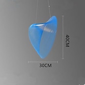 billige Pendellys-led pendel akryl metall malt finish 30cm nordisk minimalistisk design justerbar personlighet stue spisestue soverom tre led lysekrone hjemmeinnredning
