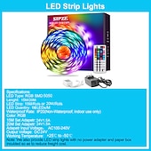 economico Controllo a distanza-HA CONDOTTO LA striscia di luce 15 m/20 m 50 piedi 65.6ft rgb cambiamento di colore ha condotto la striscia di luce kit con telecomando chiave ir44 per l&#039;illuminazione della camera da letto flessibile