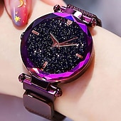 economico Orologi al quarzo-Orologio da polso Quarzo per Da donna Analogico Quarzo stella splendente Moda Lusso Informale Bling Con diamantini Lega Lega