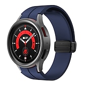 cheap Samsung Watch Bands-Watch Band for Samsung Galaxy Watch 7/6/5/4  40/44mm, Watch 5 Pro 45mm, Watch 6 Classic 43/47mm, Watch 4 Classic 42/46mm Silicone Replacement  Strap Magnetic Clasp Waterproof Adjustable Sport Band