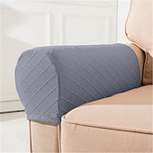 abordables Funda para asientos y reposabrazos de sofá-Fundas para reposabrazos de sillas, color burdeos, para sofás, fundas para brazos de sofá, fundas de spandex y jacquard, protectores de muebles antideslizantes, fundas de sillón lavables para sillón