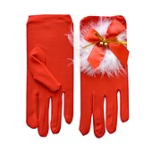 abordables bonnet de noel et accessoires-Gants Femme Noël Gants Gants