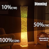 economico lampada da tavolo e da terra-lampada da terra intelligente, lampada alta rgb da 61&quot;, lampadine intelligenti a led dimmerabili e cambia colore rgbw e paralume in tessuto bianco, con telecomando, lampada da terra per soggiorno, camera da letto e sala giochi
