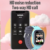 お買い得  スマートウォッチ-キッズスマートウォッチ sim カード通話電話スマートウォッチ子供のための sos 写真防水カメラポンド位置トラッカー ios アンドロイド