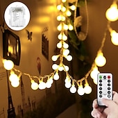 halpa Paristokäyttöinen-joulutähti keiju merkkijono valot paristokäyttöinen 10m 80led kaukosäätimellä sisätiloihin kotijuhliin puutarha patio häät joulukuusen riippuvalot joulukoristeluvalot