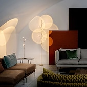 abordables Lampes de table et lampadaires-lampadaire led minimaliste créatif led lumière et ombre lampadaire salon canapé lampe art italien projection coucher de soleil lampadaire design