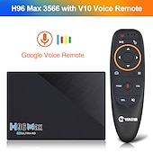 cheap TV Boxes-Smart TV Box H96 MAX RK3566 Quad Core Android 11.0 8GB RAM 128GB ROM 1080p 8K with Dual Wi-Fi 2.4G/5.0G Media Player Google Play Youtube
