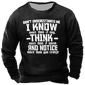 preiswerte 3D-Sweatshirts für Herren-Herren Buchstabe Grafik-Drucke Sweatshirt Pullover Zur Seite fahren Langarm Sweatshirt Rundhalsausschnitt Strassenmode Designer Basic 3D-Druck Täglich Sport Festtage Bedruckt Frühling &amp; Herbst