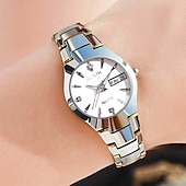 abordables Montres à quartz-Montre Montres à quartz pour Femme Analogique - Digitale Numérique Quartz Tendance Mode Luxe Imperméable Calendrier Lumineux Métal Alliage / Noctilumineux