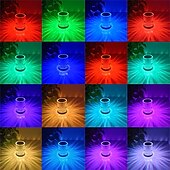 cheap Table Lamps-Crystal Table Lamp Rechargeable RGB With Remote Control 16 Color Changing For Bar Table Lamp Restaurant Decorative Night Lamp Home Lighting