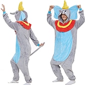 Adults' Character Nightwear Onesie Costume Carnival Costume Unicorn Elephant Onesie Pajamas Kigurumi Pajamas Funny Costume For Men and Women Carnival Cartoon3
