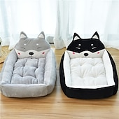 economico Lettini e coperte per cani-cuccia per cani calda in inverno cani grandi e piccoli cartone animato rosso cuccia per animali cuccia per cani stuoia per cani cuccia per gatti forniture per animali domestici