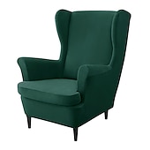 economico COPERTURA PRODURA E COPERCHIO SENZA ARGINE-copripoltrona elasticizzata con schienale alto copripoltrona bordeaux con fodera per cuscino di seduta copripoltrona con schienale alto in velluto spandex per sedia ikea strandmon