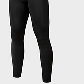 olcso Alj alja-férfi hosszú johns termál fehérnemű termikus nadrág tiszta színű harisnya / leggings napi edzőtermek poliészter termikus komfort nadrág elasztikus derék téli ősz fekete otthoni ruhák