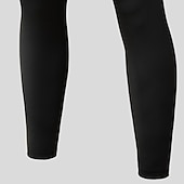 olcso Alj alja-férfi hosszú johns termál fehérnemű termikus nadrág tiszta színű harisnya / leggings napi edzőtermek poliészter termikus komfort nadrág elasztikus derék téli ősz fekete otthoni ruhák