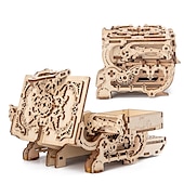 olcso Kirakós játékok-nőnapi ajándékok 3d fa puzzle antik ékszerdoboz zenedoboz készlet barkácsolás otthoni dekoráció lézerrel vágott mechanikus modell anyák napi lenyűgöző ajándékok felnőtteknek anyák napi ajándékok