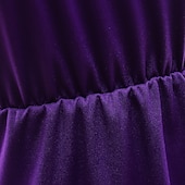 abordables Disfraces de Niña-Niños Chica Vestido Sirena Sin Mangas Rendimiento Disfraz Algodón Vestido de cambio Verano Primavera 3-6 años de edad Azul Piscina Morado