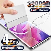voordelige Screenprotectors voor Samsung-[4 Pak] Scherm Beschermer Voor Samsung S24 Ultra Plus S23 S22 S21 S20 Plus Ultra S10 S10 Plus Note 20 Ultra 10 Plus TPU-hydrogel 9H-hardheid Zelfgenezing Anti-vingerafdrukken High-Definition (HD
