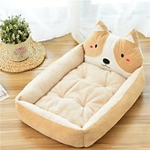 economico Lettini e coperte per cani-cuccia per cani calda in inverno cani grandi e piccoli cartone animato rosso cuccia per animali cuccia per cani stuoia per cani cuccia per gatti forniture per animali domestici