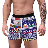 baratos Pijama de Natal-presente de Natal Boxer Curto Roupa Íntima Homens Natal Carnaval Baile de Máscaras Noite de Natal Natal Adulto Festa Natal