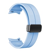 economico Cinturini per orologi Samsung-Cinturino per orologio  per Samsung Orologio 7/6/5/4 40/44mm, Orologio 5 Pro 45mm, Orologio 6 Classic 43/47mm, Orologio 4 Classic 42/46mm Silicone Sostituzione Cinghia 20mm Chiusura Magnetica