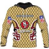 baratos moletons 3d masculinos-Homens Geométrica Tribal Moletom Moletons Moletom Manga Longa Moletom com capuz Com Capuz Designer Impressão 3D Diário Marron Cáqui Designer