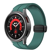 cheap Samsung Watch Bands-Watch Band for Samsung Galaxy Watch 7/6/5/4  40/44mm, Watch 5 Pro 45mm, Watch 6 Classic 43/47mm, Watch 4 Classic 42/46mm Silicone Replacement  Strap Magnetic Clasp Waterproof Adjustable Sport Band