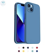Χαμηλού Κόστους iPhone Θήκες-Θήκη τηλεφώνου για iPhone 16 iPhone 15 Pro Max Plus iPhone 14 13 12 11 Pro Max Mini X XR XS Max 8 7 Plus Θήκη Λιπαντικού Σιλικόνης Ανθεκτική σε Κραδασμούς Μονοχρωματική Σιλικόνη