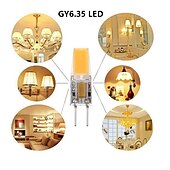 お買い得  LEDコーンライト-ledバイピンライト 10個 gy6.35 5w ledキャンドルライト ledコーンライト 500 lm コブビーズ 温白色 白ac/dc 12v クリスタルシャンデリア光源 省エネで環境に優しい電球