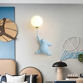 cheap Indoor Wall Lights-LED Wall Lamp Cartoon Balloon Bear Indoor Wall Light For Home Bedroom Bedside Indoor