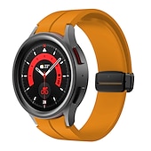 cheap Samsung Watch Bands-Watch Band for Samsung Galaxy Watch 7/6/5/4  40/44mm, Watch 5 Pro 45mm, Watch 6 Classic 43/47mm, Watch 4 Classic 42/46mm Silicone Replacement  Strap Magnetic Clasp Waterproof Adjustable Sport Band