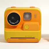 billiga Digitalkamera-barn instant print kamera värmeutskrift kamera 1080p hd digitalkamera med 3 rullar utskrift papper video foto för barn leksaker pojke flickor julklapp