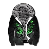 economico felpa con cappuccio da uomo-Per uomo Teschi Stampe astratte Felpa con cappuccio Felpe Felpa Felpa con cappuccio Manica lunga Felpa con cappuccio Con cappuccio Originale Stampa 3D Giornaliero Sport Nero Rosso Cerniera Stampa