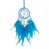 cheap Dreamcatcher-Pink Dream Catcher Handmade Gift with Feather Wall Hanging Decor Art Wind Chimes Boho Style Car Hanging Home Pendant
